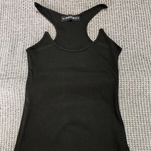 Y/Project Black Invisible Strap Tank Top